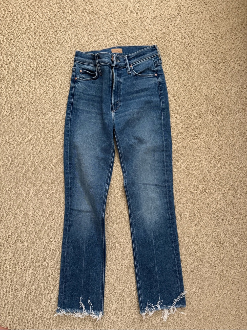 MOTHER Mid Rise Dazzler Ankle Size 24
